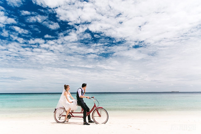 马尔代夫的海-婚纱摄影