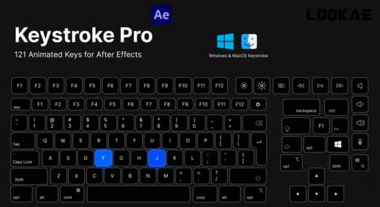 AE模板-虚拟键盘按键快捷键操作动画 Keystroke Pro for After Effects.jpg